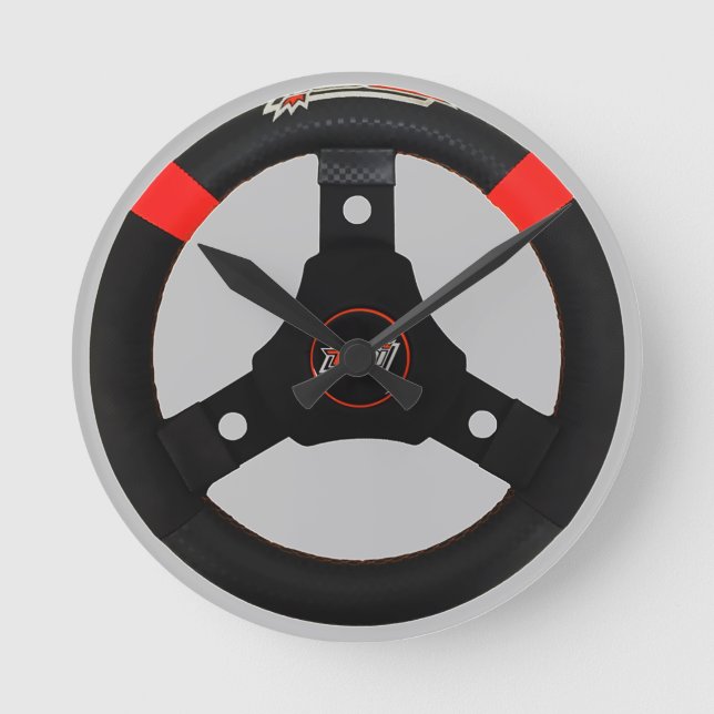Racing Car Steering Wheel Gran Turismo Movie GT7 Round Clock (Front)
