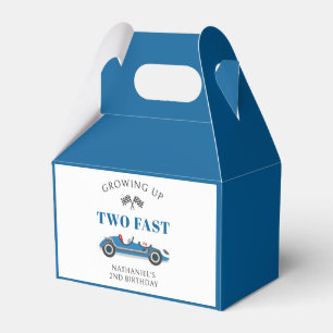 Racing Car Two Fast 2nd Birthday Favour Box