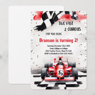 Racing Car, Two Fast Invitation