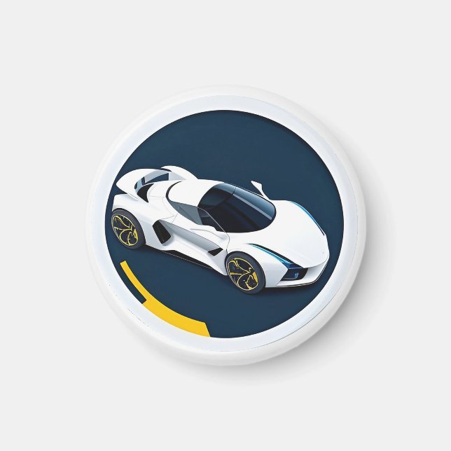 Racing Car with Dynamic Design Magnet (Front)