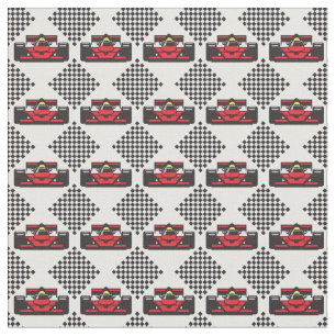 Racing Cars Design Fabric