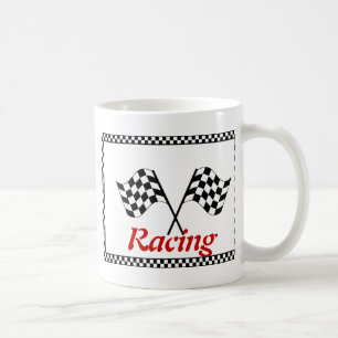 Racing Chequerboard Flags Coffee Mug