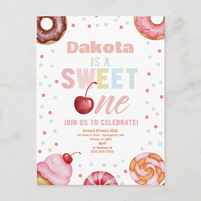 Racing Chequered Flag Invitation Postcard (Front)