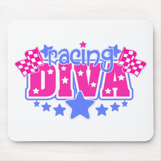 Racing Diva Mouse Pad (Front)