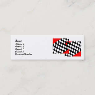 Racing Fan Mini Business Card