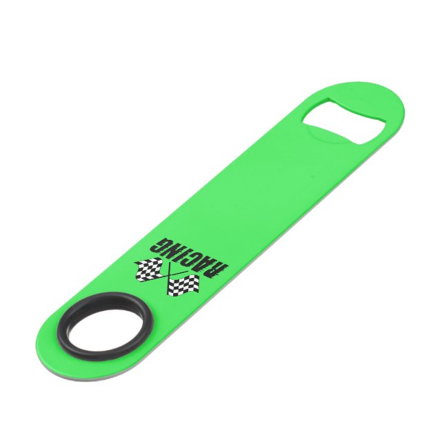 Racing Flag Bottle Opener (Front Angled)