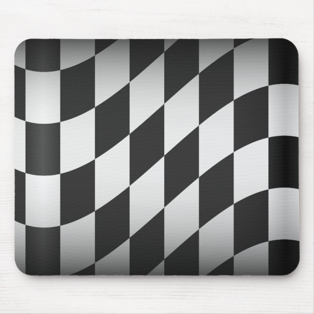 Racing Flag Mouse Pad (Front)