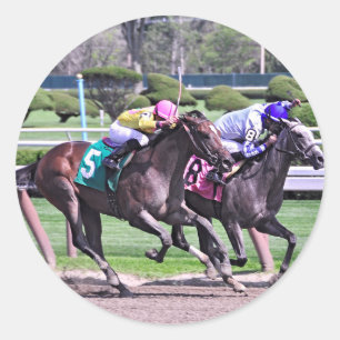 RACING FROM HISTORIC SARATOGA CLASSIC ROUND STICKER