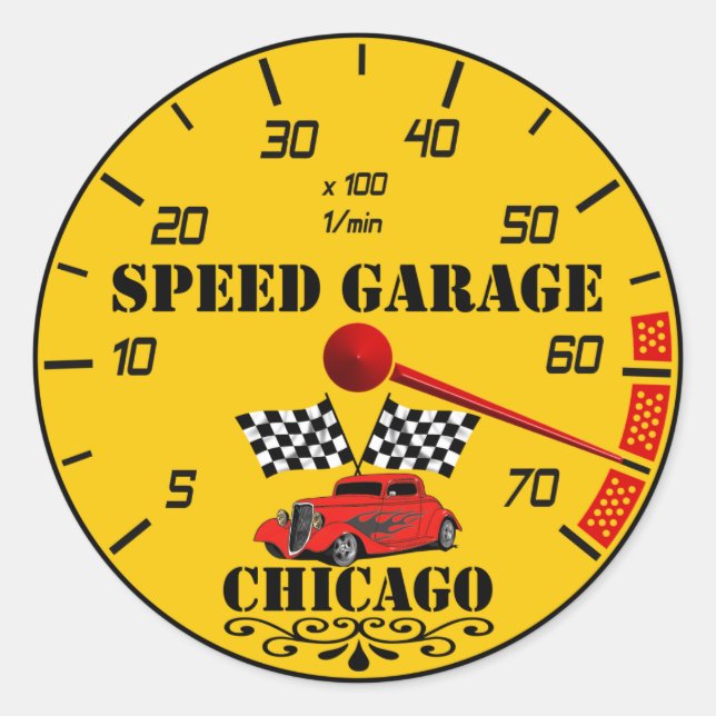 Racing gauges Sticker (Front)