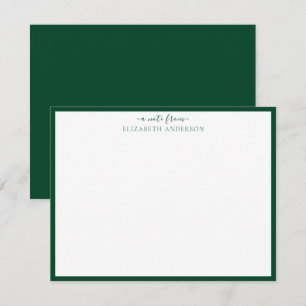 Racing Green Classic Border  Card