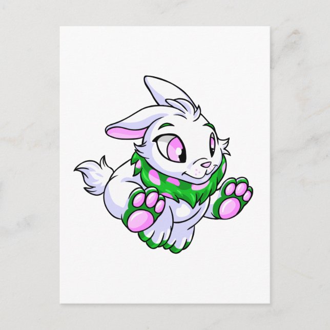 Racing green Cybunny Postcard (Front)