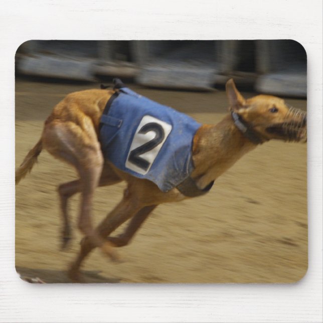 Racing Greyhound Mouse Pad (Front)