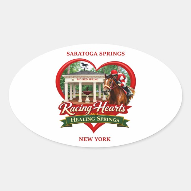 Racing Heart and Healing Springs - Sticker (Front)