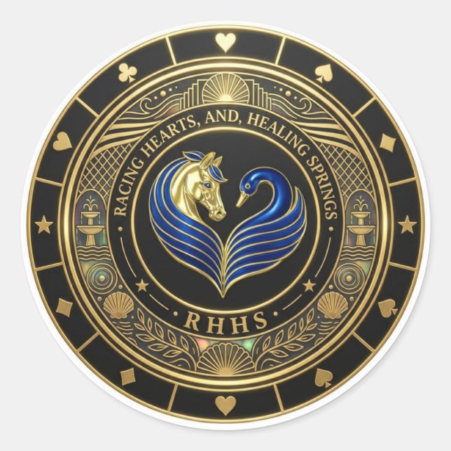  Racing Hearts and Healing Springs - Sticker (Front)