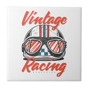 Racing Helmet Ceramic Tile