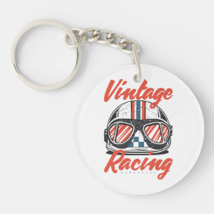 Racing Helmet Key Ring