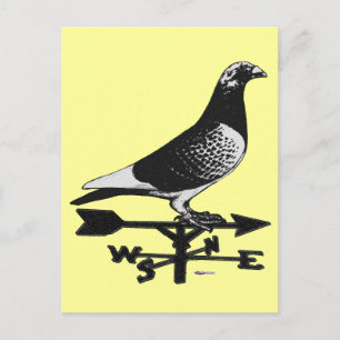 Racing Homer: Weathervane Homer Postcard