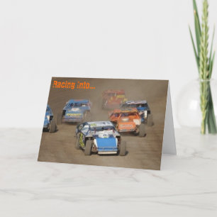 Racing Into...birthday card