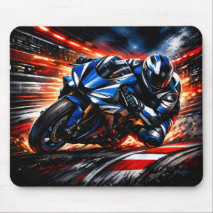 Racing Motorbike Mouse Pad