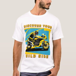 Racing Motorcycle and Rider T-Shirt