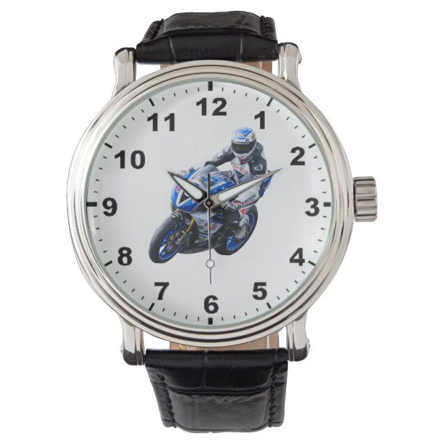 Racing motorcycle wrist watches (Front)