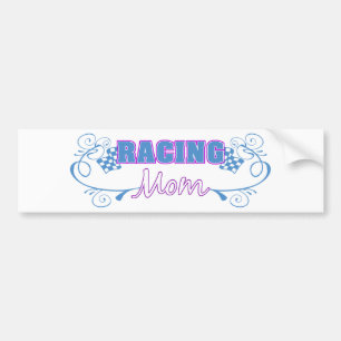 Racing Mum Bumper Sticker