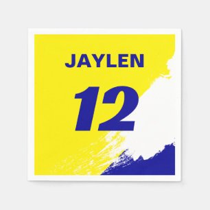 Racing Name and Number Sports Napkin