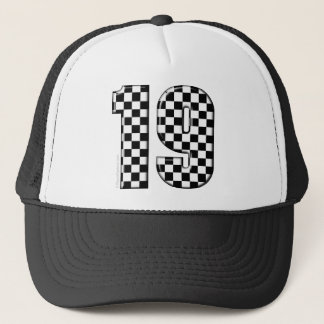 racing number 19 trucker hat