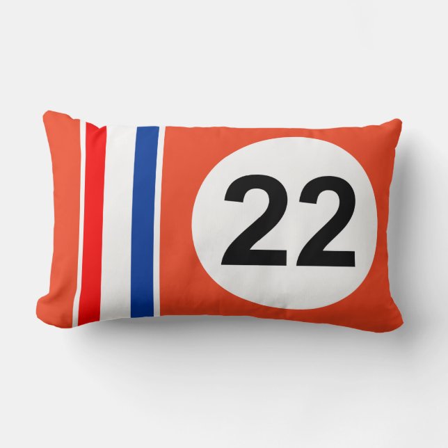 Racing Number 22 Lumbar Cushion (Front)