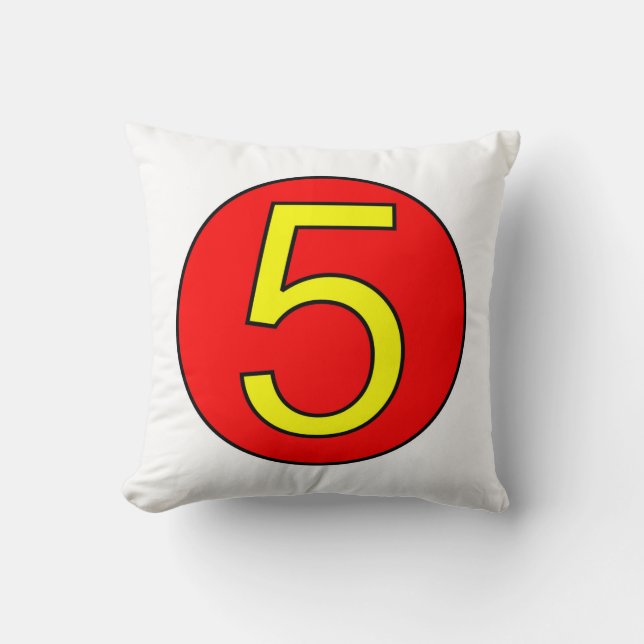 Racing Number 5 Cushion (Front)