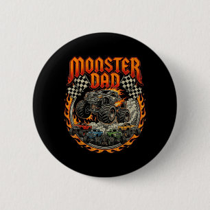 Racing Off Road Fathers Day Monster Truck Dad 6 Cm Round Badge