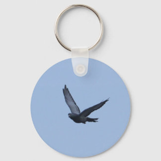 Racing Pigeon Coming Home Keychain