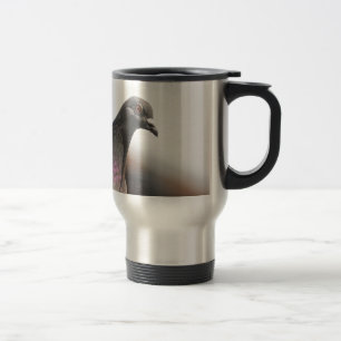 Racing pigeon travel mug