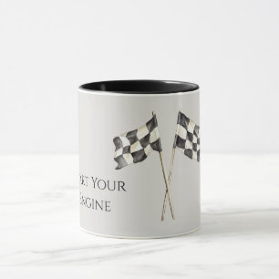Racing Race Car Flags Mug