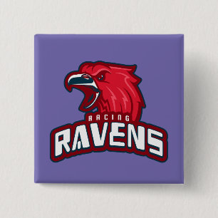 Racing Ravens 15 Cm Square Badge