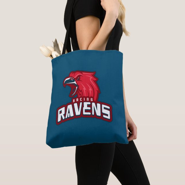 Racing Ravens Tote Bag (Close Up)