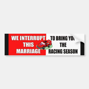 Racing Season Bumper Sticker