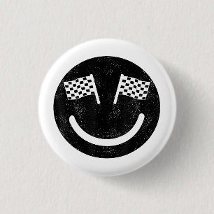Racing smile for Race Car Parties 3 Cm Round Badge