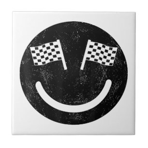 Racing smile for Race Car Parties Ceramic Tile