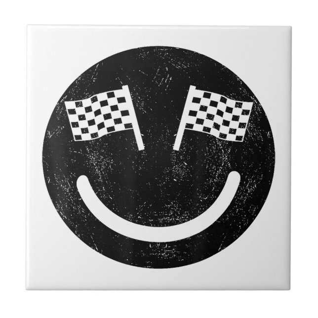 Racing smile for Race Car Parties  Ceramic Tile (Front)