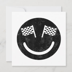 Racing smile for Race Car Parties Invitation