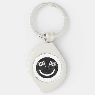 Racing smile for Race Car Parties Key Ring