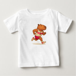 Racing Spirit: Capybara on the Run Baby T-Shirt