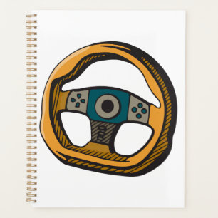 Racing Steering Wheel Controller Gamer Planner