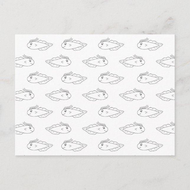 Racing Tadpole Pattern Postcard (Front)