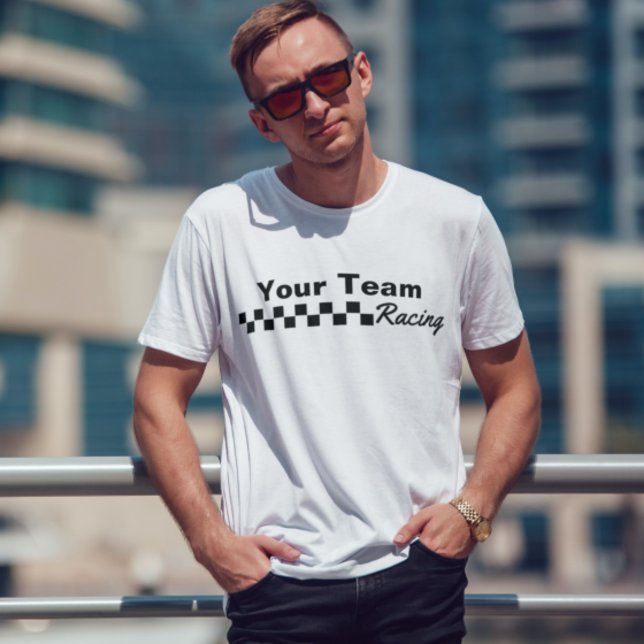 Racing Team Chequered Flag T-Shirt (Creator Uploaded)