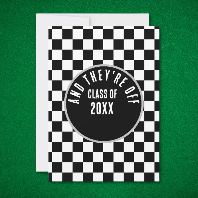 Racing Theme Graduation Invitation (Creator Uploaded)