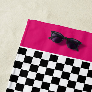 Racing Theme Personalised Beach Towel