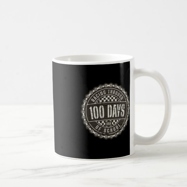 Racing Through 100 Days of School - Motorcycle Dir Coffee Mug (Right)