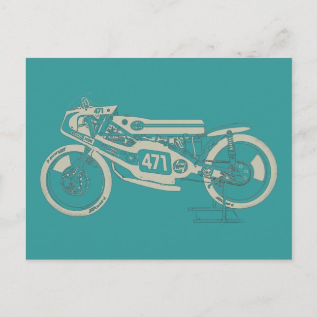 RACING TWO STROKE. POSTCARD (Front)